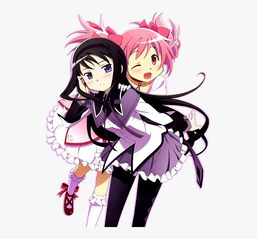 Homura Akemi And Madoka Kaname Png, Transparent Png, Free Download