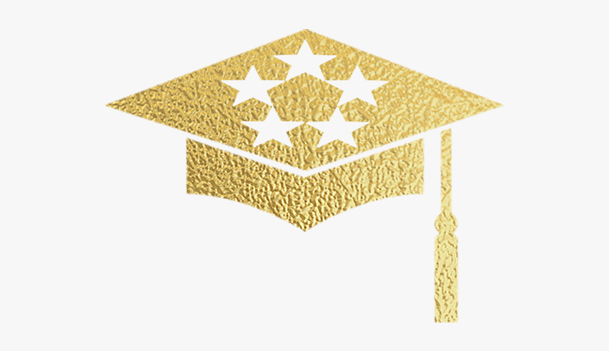 Grad Cap Gold Square, HD Png Download, Free Download