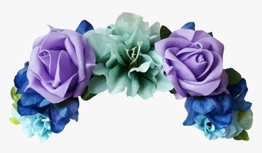 Flowercrown Flowers Flores Crown Corona Purple Terqoize, HD Png Download, Free Download