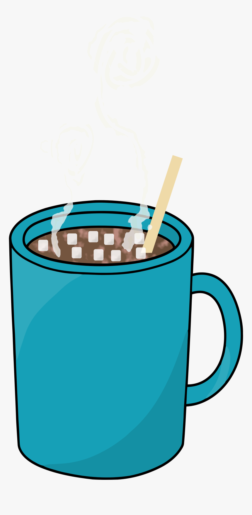 Hot Cocoa Clipart - Hot Chocolate Cup Clip Art, HD Png Download - kindpng