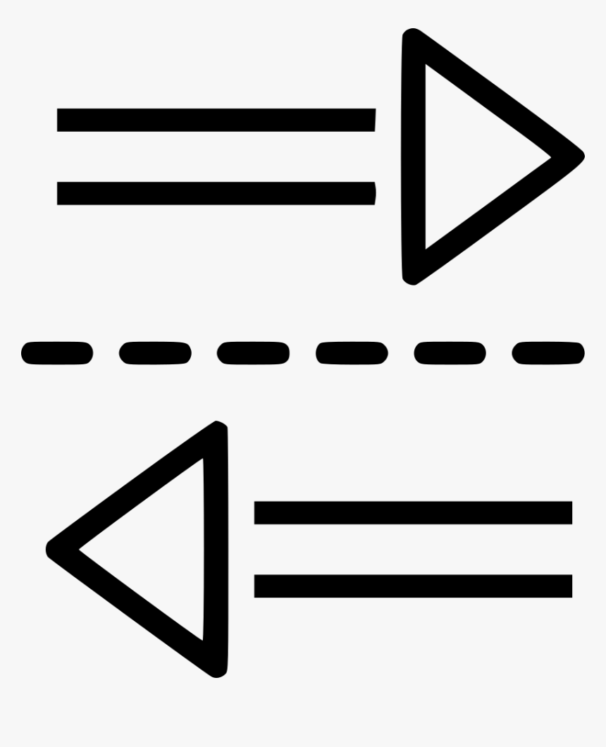 Arrow Left Right Two Ways Comments - Play Video Icon Png, Transparent Png, Free Download