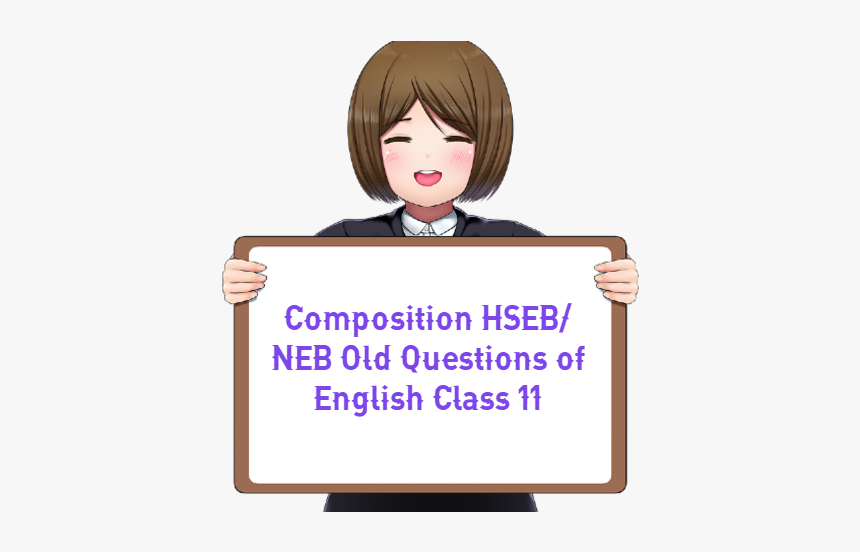 Composition Hseb Neb Old Questions Of English Class - Whiteboard Cartoon, HD Png Download, Free Download