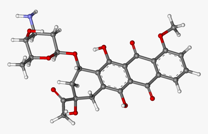 Doxorubicin Ball And Stick, HD Png Download, Free Download