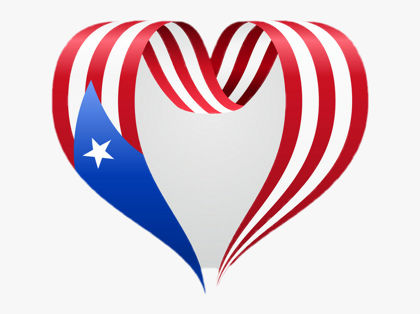 Bandera De Puerto Rico Corazon , Png Download - Bandera De Puerto Rico Png, Transparent Png, Free Download