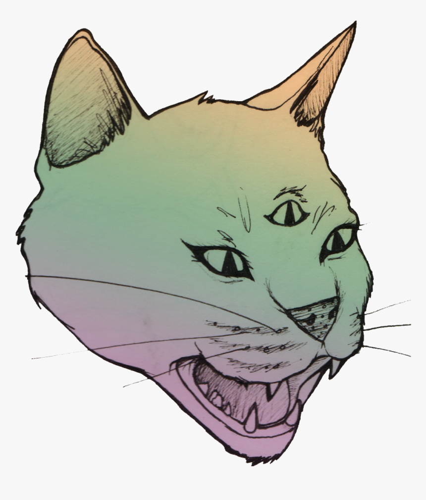 Cat Png Tumblr - Art, Transparent Png, Free Download