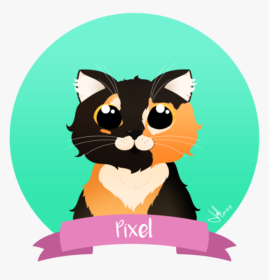 Tumblr Asgkkfo Xztcrao Cat Pixels Tumblr Cat Pixels - Cartoon, HD Png Download, Free Download