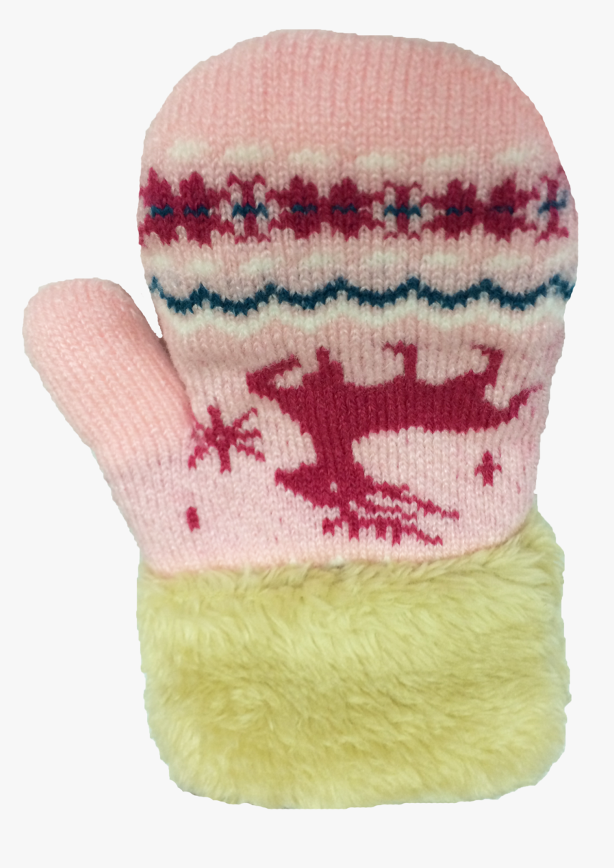 Winter Gloves Mitten Infant Toddler Fashion Knit Embroidered - Wool, HD Png Download, Free Download