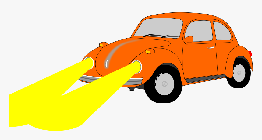 Beetle Car Clipart - Car Hade Light Clipart Png, Transparent Png, Free Download
