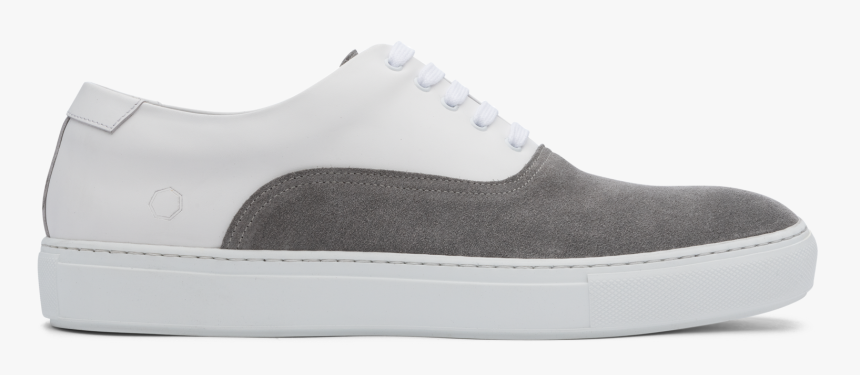 Sunday Two-tone Skater Sneaker In White/grey - Skate Shoe, HD Png ...