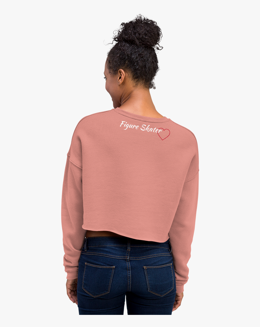 Love Figure Skater Crop Sweatshirt - Graphic Design, HD Png Download, Free Download