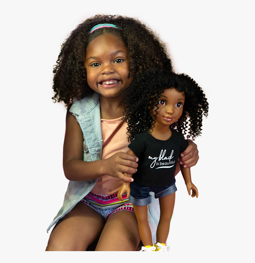 African American Girls Styling And Playing With A Black - Girl, HD Png Download, Free Download