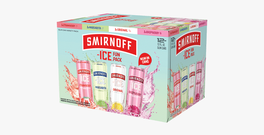 Smirnoff Ice Slim Can Fun Pack - Smirnoff Fun Pack, HD Png Download, Free Download