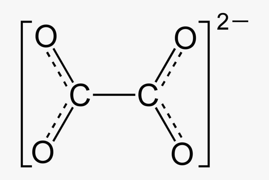 Oxalate Ion 2d Skeletal - Oxalate Ion Reduction Quantum Chemistry, HD Png Download, Free Download