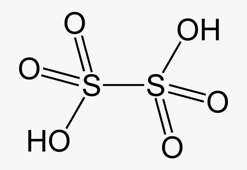 File - Dithionic-ac#2d - Molecular Formula And Structure Of Dithionic Acid, HD Png Download, Free Download