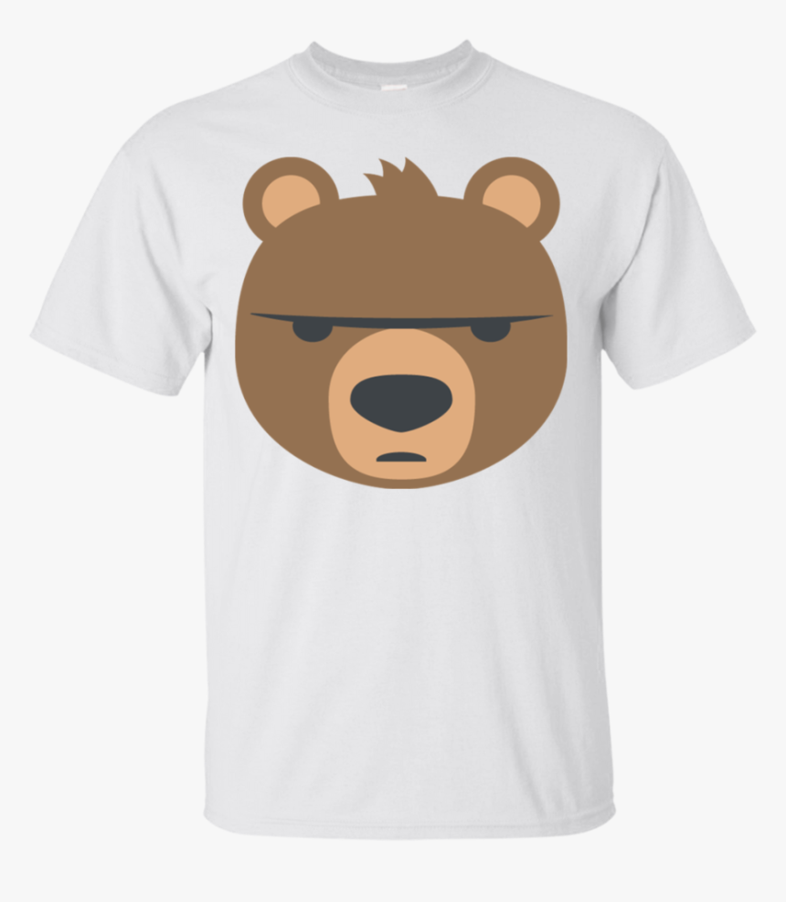 Big Bear Emoji T-shirt - Angry Bear Emoji, HD Png Download, Free Download