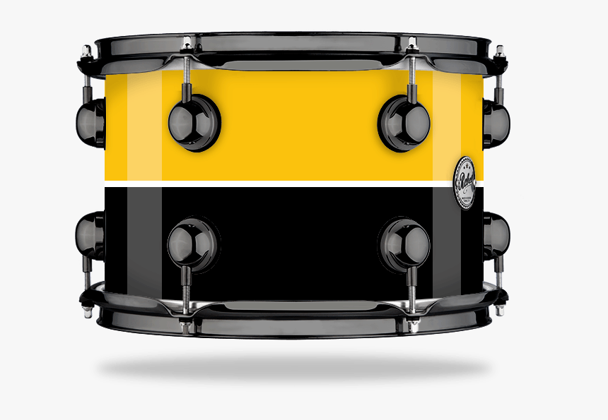 Yellow White Black Stripe - Dark Blue Burst Drum, HD Png Download, Free Download
