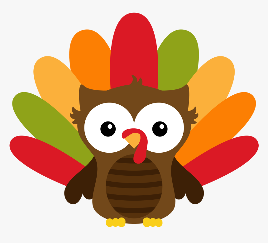 Owl Turkey Cliparts - Thanksgiving Owl Png, Transparent Png, Free Download