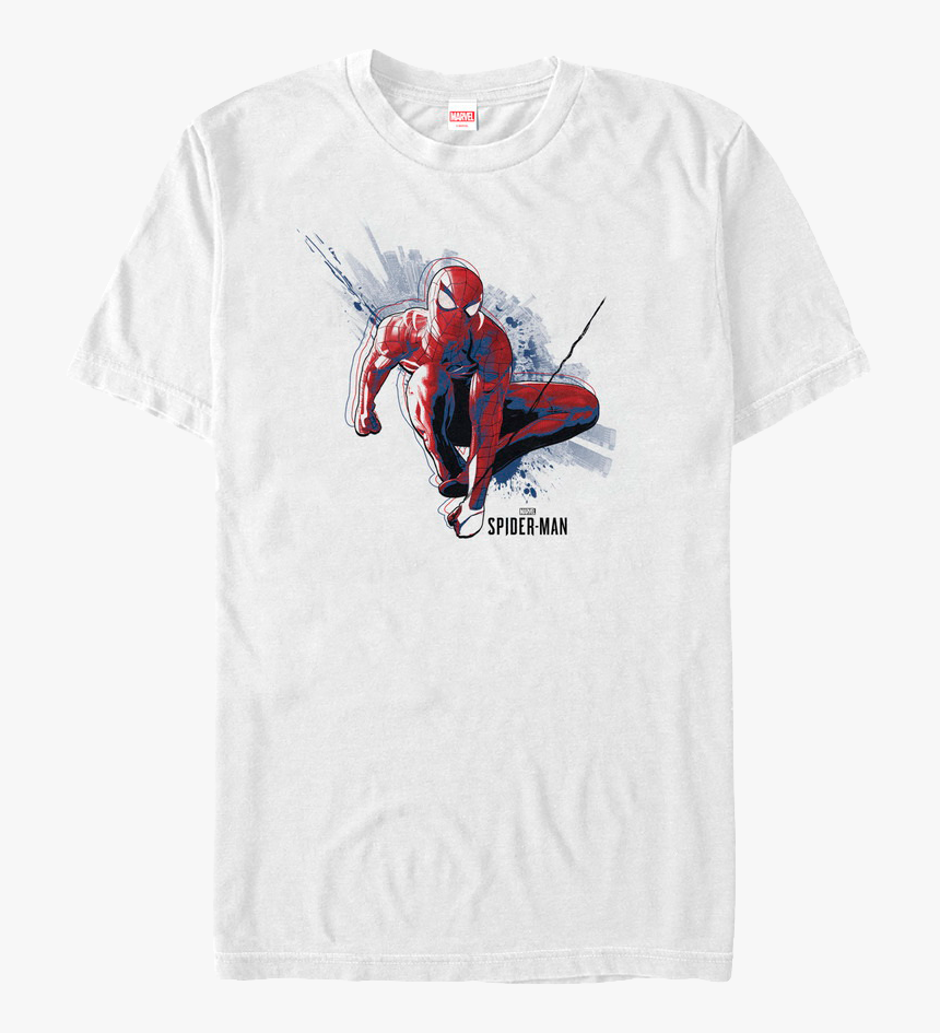 Swinging Spider Man T Shirt - Spider-man, HD Png Download, Free Download