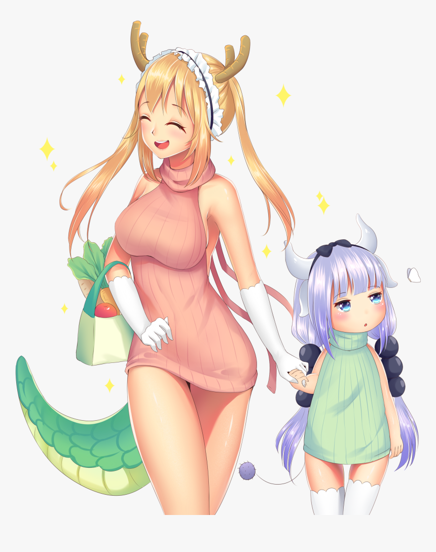 Miss Kobayashi's Dragon Maid Kanna Naked, HD Png Download - kindpng...