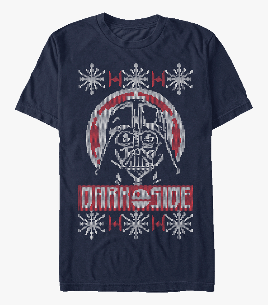 Star Wars Darth Vader Christmas T-shirt Knit Pattern - Christmas Sweater Dark Side, HD Png Download, Free Download