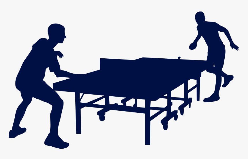 Table Tennis Clipart Black And White, HD Png Download, Free Download