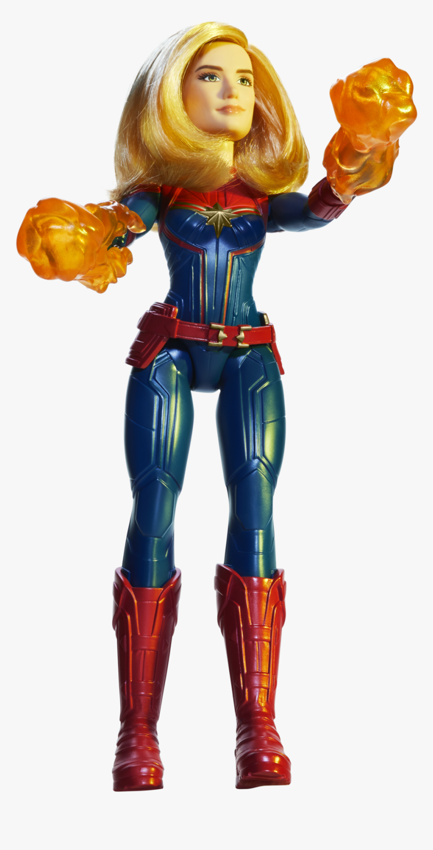 Captain Marvel Hasbro Toy - Captain Marvel Action Dolls, HD Png Download, Free Download