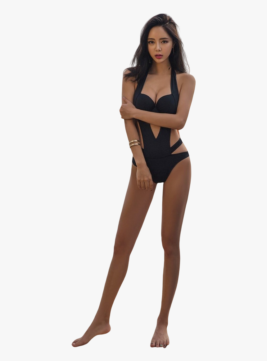 Irhaz Sexy Black Halter Cut Out Bandage Trikini Swim - Photo Shoot, HD Png Download, Free Download