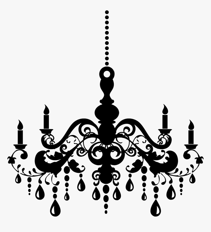 Chandelier Silhouette Png - Chandelier Clipart Png, Transparent Png, Free Download