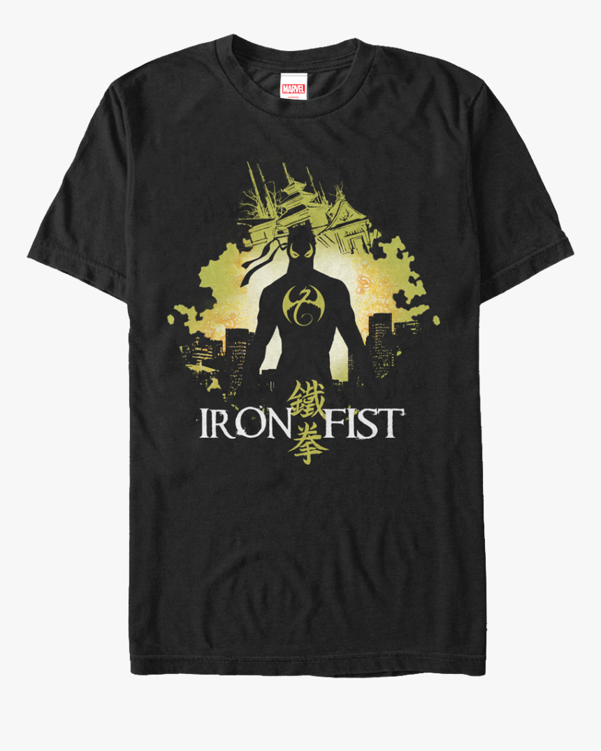 Silhouette Iron Fist T-shirt - T-shirt, HD Png Download, Free Download