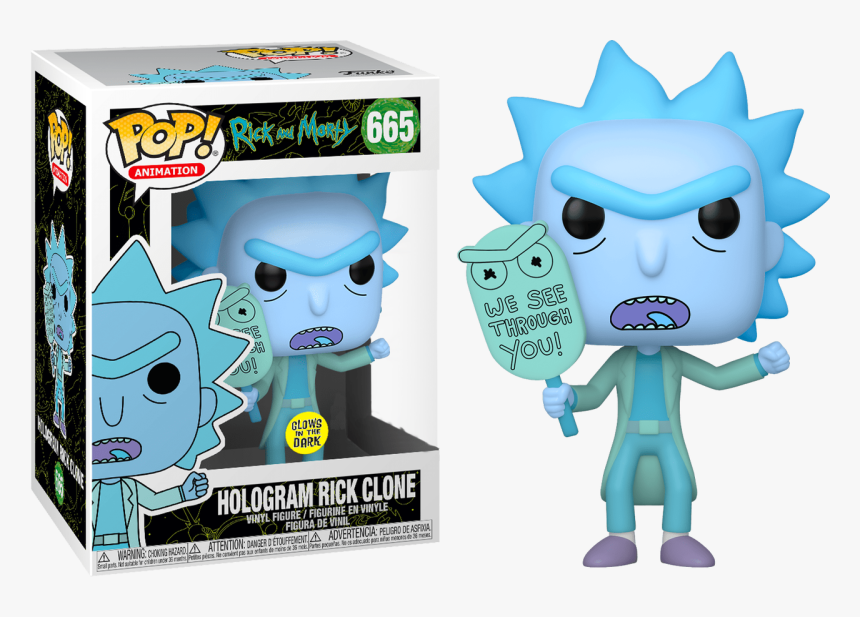 Rick And Morty - Hologram Rick Clone Funko Pop, HD Png Download, Free Download