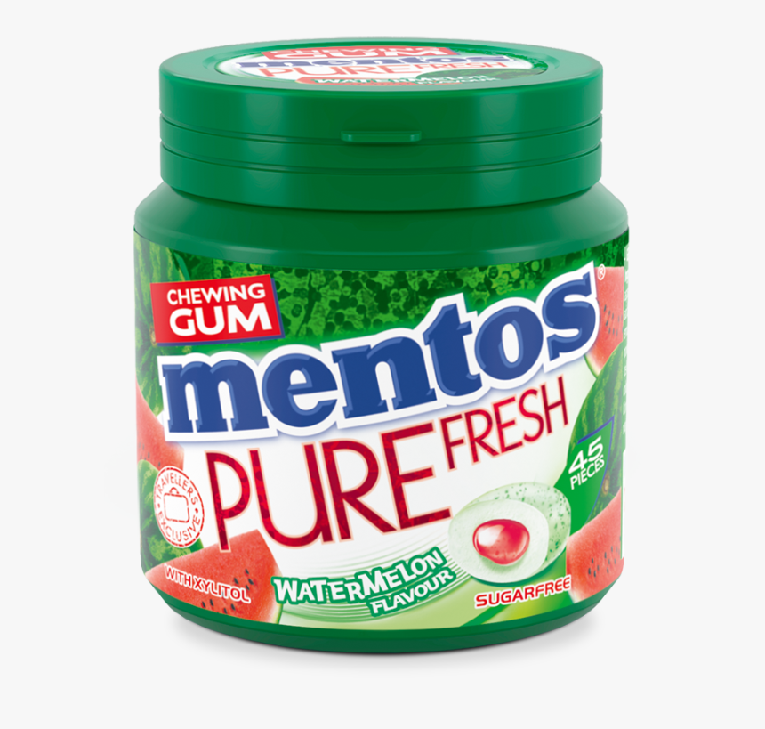 Mentos Gum Pure Fresh Watermelon - Chewing Gum, HD Png Download, Free Download