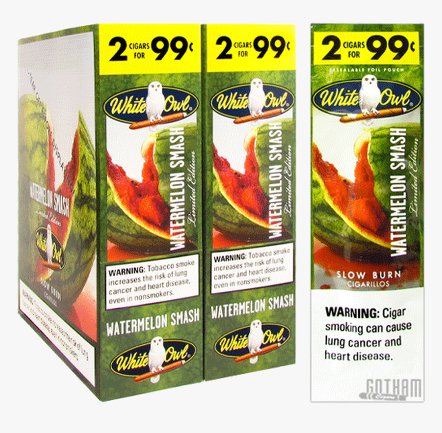 White Owl Cigarillos Watermelon Smash Box And Foil - Limited Edition White Owl Cigars, HD Png Download, Free Download