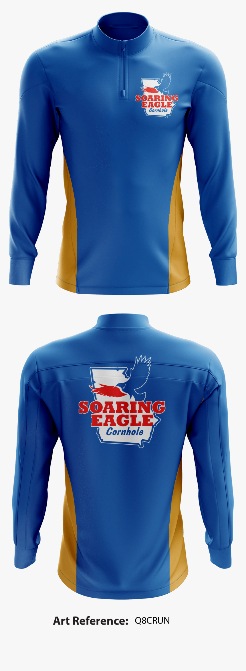 Soaring Eagle Cornhole Long Sleeve Quarter Zip - Sleeve, HD Png Download, Free Download