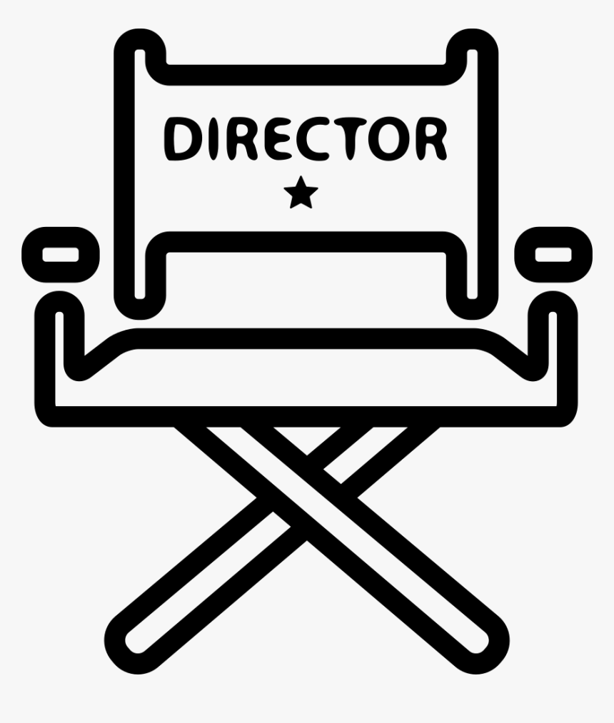 Cinema Director Chair - Film Direction Icon Png, Transparent Png, Free Download
