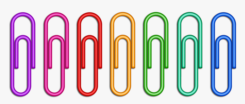 Paper Clips Clip Office Free Photo - Clip Art Of Paper Clips, HD Png Download, Free Download