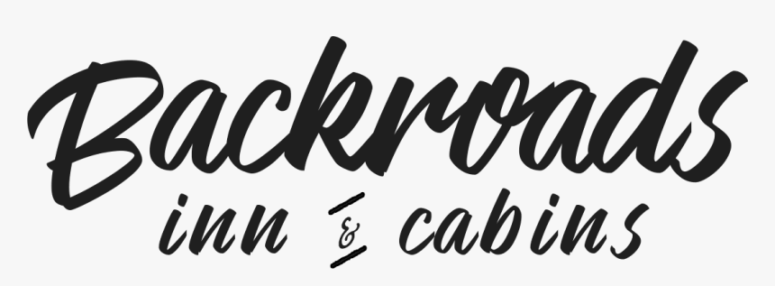 Backroads Inn & Cabins Logo - Calligraphy, HD Png Download, Free Download