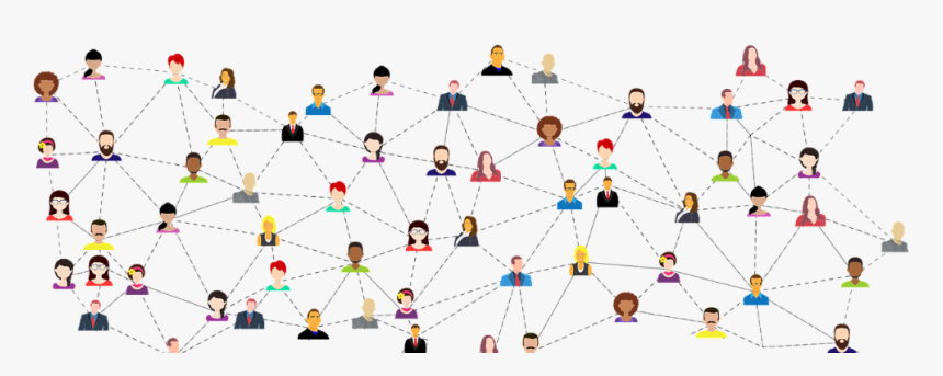 Illustration Of Connections Made Through Social Media - Groups On Social Media, HD Png Download, Free Download