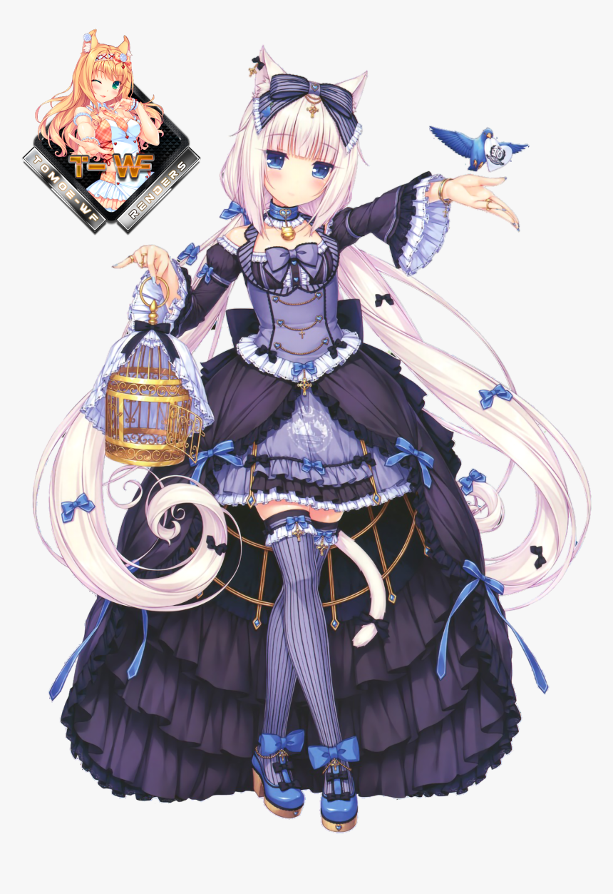 Vanilla Nekopara Render Anime Goth Loli Hd Png Download Kindpng