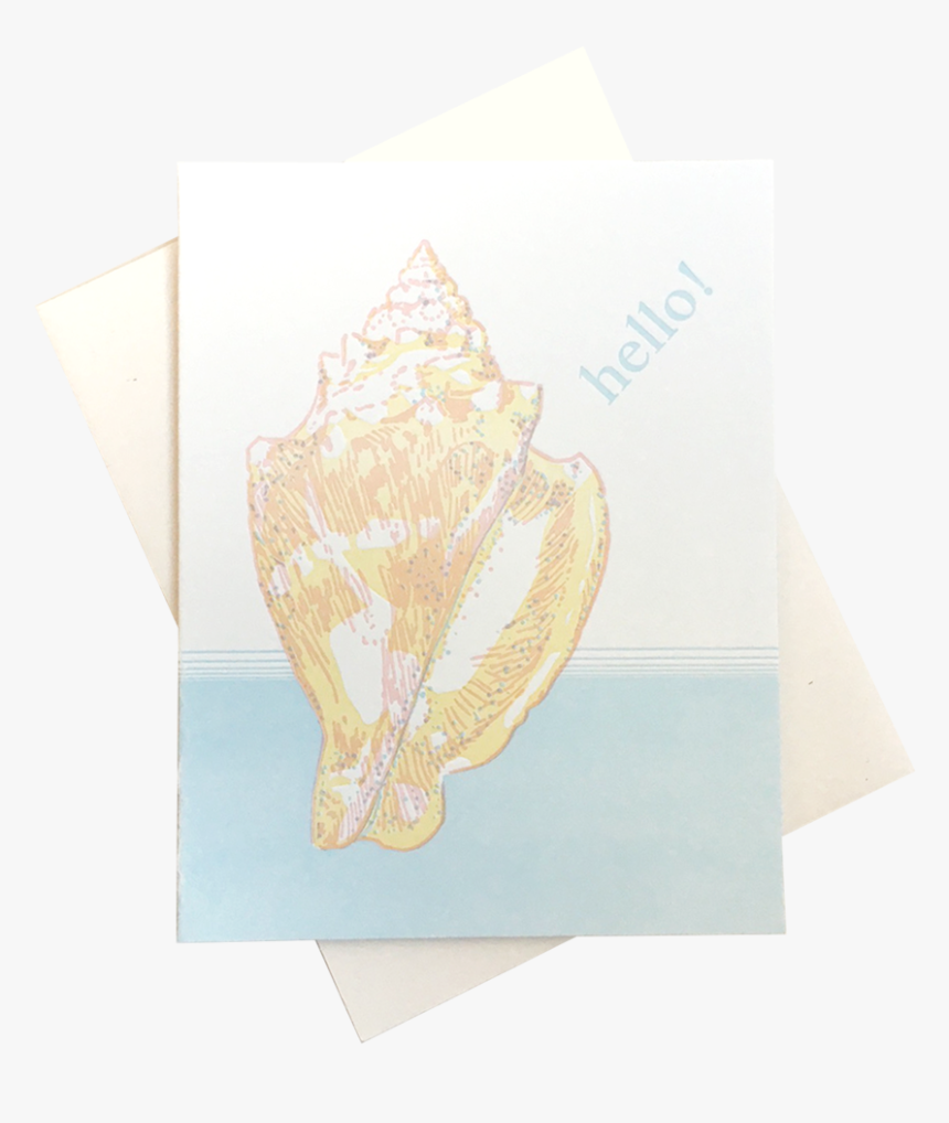 Conch Hello Card - Origami, HD Png Download, Free Download