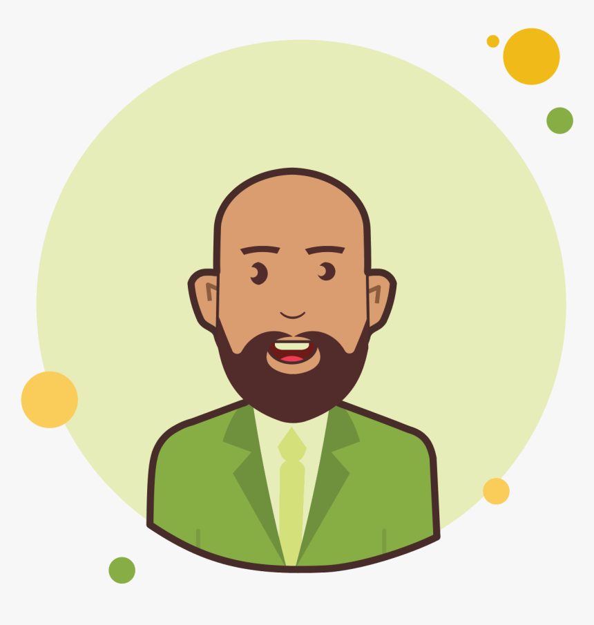 Bald Man In Green Jacket Icon - People Icon Png, Transparent Png, Free Download