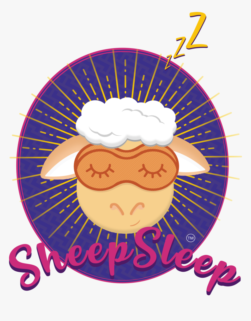 Sheep Sleep Logo Only No Clouds Hires No Pp - Wandspiegel Sun, HD Png Download, Free Download