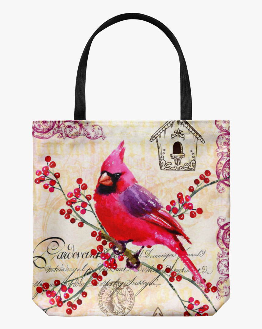 Vintage Style Bird Tote Bags - Tote Bag, HD Png Download, Free Download