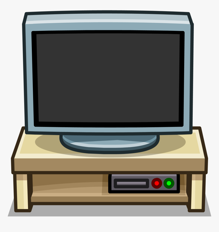 Official Club Penguin Online Wiki - Cartoon Tv Stand Transparent, HD Png Download, Free Download
