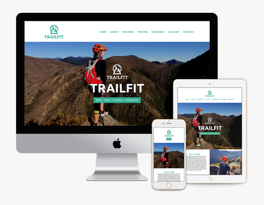 Trailfit Responsive Website Design - Tablet Computer, HD Png Download, Free Download