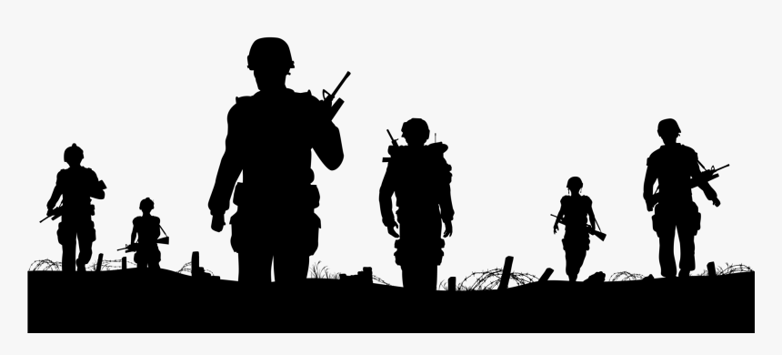 Transparent Vietnam War Clipart - Vietnam Soldier Silhouette, HD Png Download, Free Download