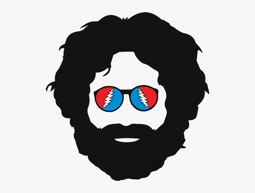 Jerry Garcia From The Grateful Dead Clipart , Png Download - Jerry Garcia Face Sticker, Transparent Png, Free Download
