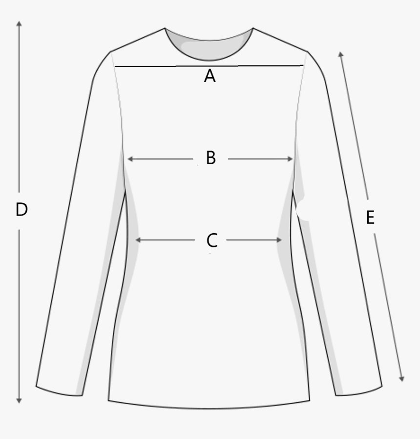Size-chart Illustration - Sweater, HD Png Download - kindpng