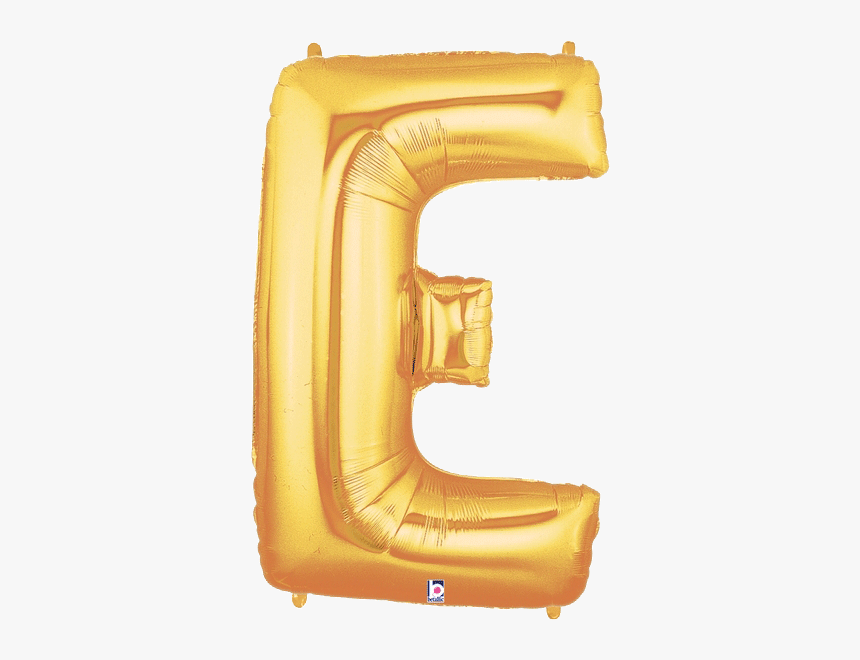 Gold Letter E Foil Balloon Letters - Gold E Balloon Png, Transparent Png, Free Download