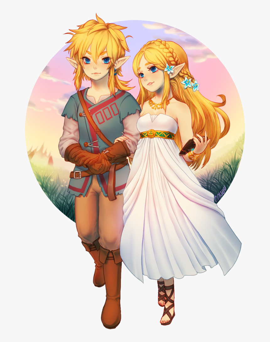 Link & Zelda - Link X Zelda, HD Png Download, Free Download