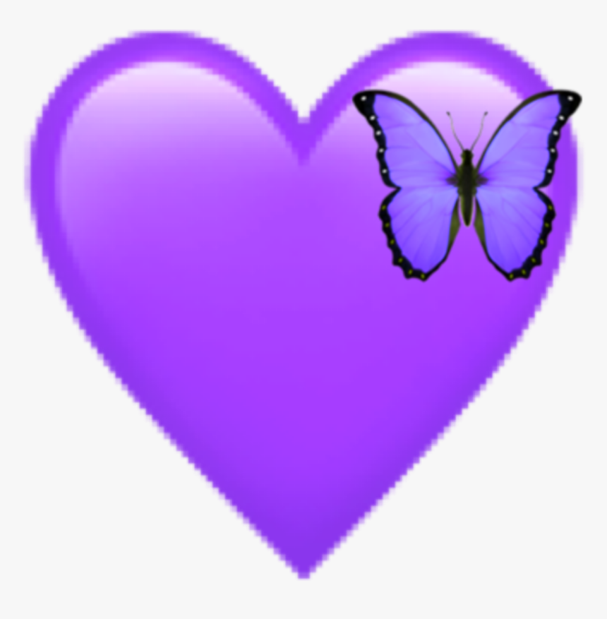 Purple Heart Emoji - Heart, HD Png Download, Free Download